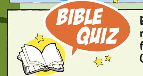 Bible Quiz from the kids workbook